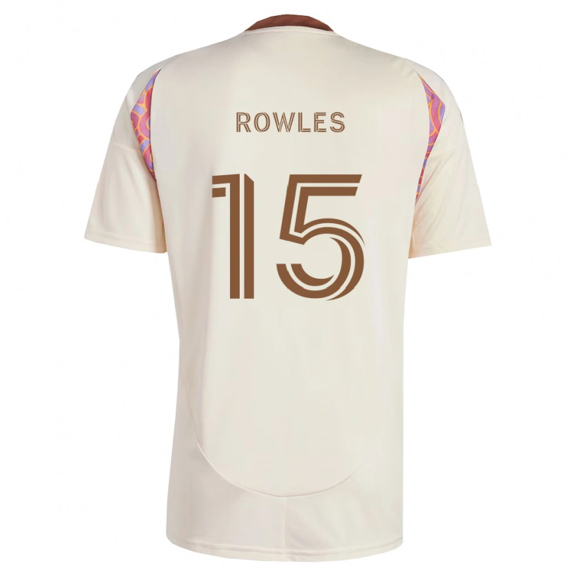 Danxen Mænd Kye Rowles #15 Råhvid Pink Udebane Spillertrøjer 2026/27 Trøje T-Shirt