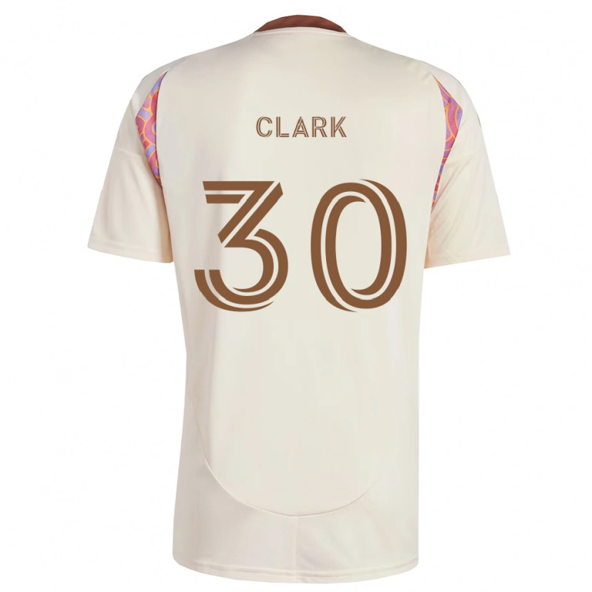 Danxen Mænd Caden Clark #30 Råhvid Pink Udebane Spillertrøjer 2026/27 Trøje T-Shirt
