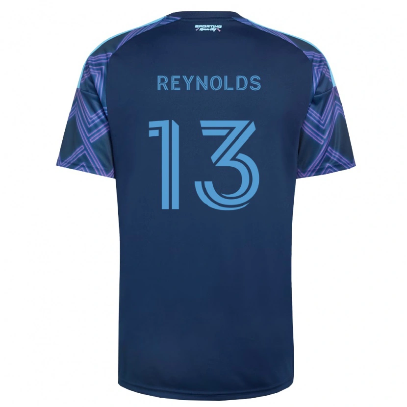Danxen Mænd Justin Reynolds #13 Kongelig Blå Lilla Udebane Spillertrøjer 2026/27 Trøje T-Shirt