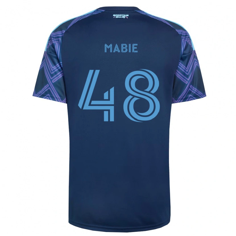 Danxen Mænd Blaine Mabie #48 Kongelig Blå Lilla Udebane Spillertrøjer 2026/27 Trøje T-Shirt