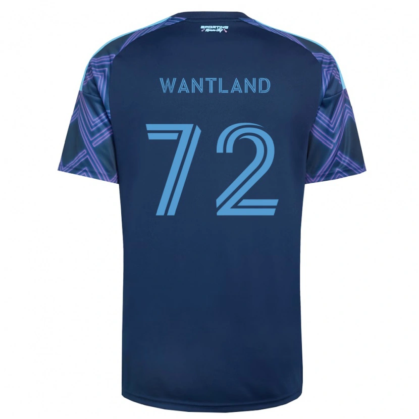 Danxen Mænd Zane Wantland #72 Kongelig Blå Lilla Udebane Spillertrøjer 2026/27 Trøje T-Shirt