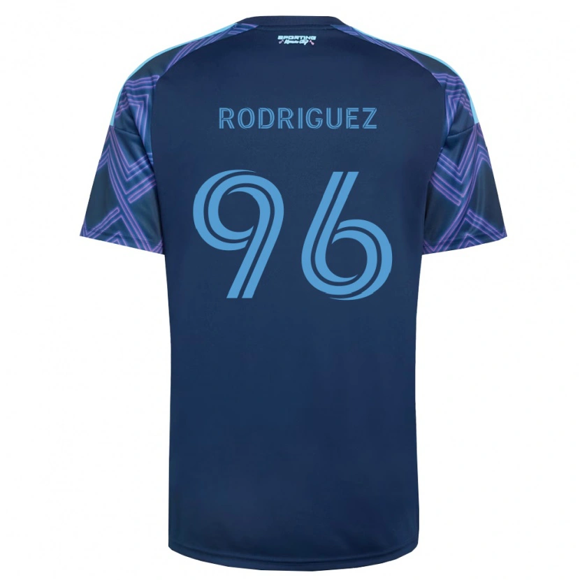 Danxen Mænd Missael Rodríguez #96 Kongelig Blå Lilla Udebane Spillertrøjer 2026/27 Trøje T-Shirt