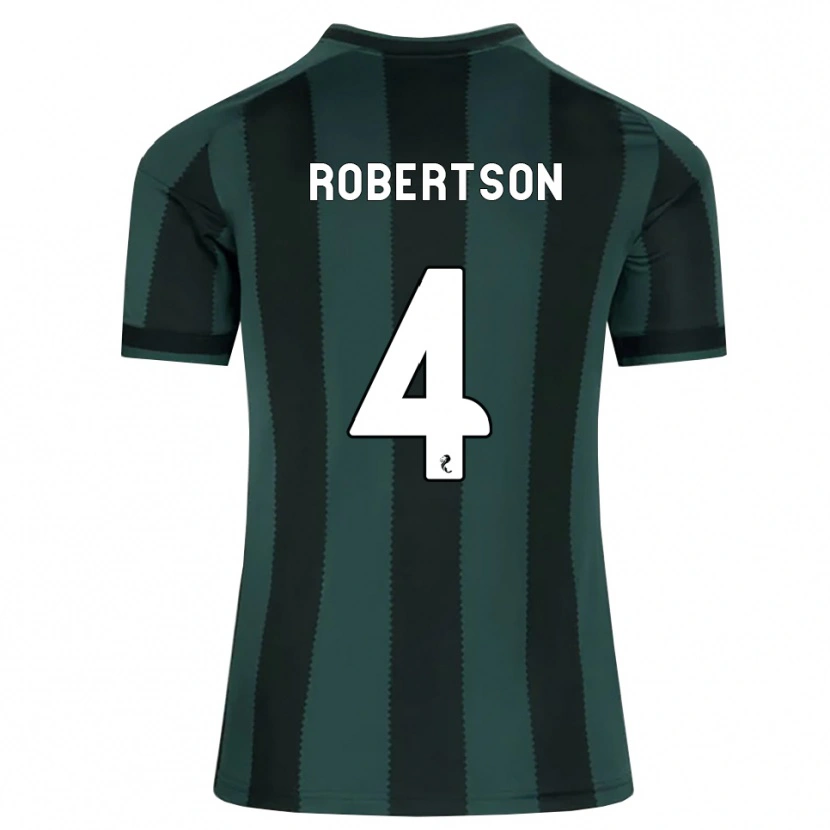 Danxen Mænd Lisa Robertson #4 Mørk Skifergrå Sort Udebane Spillertrøjer 2026/27 Trøje T-Shirt