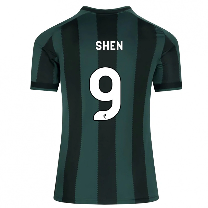 Danxen Mænd Shen Mengyu #9 Mørk Skifergrå Sort Udebane Spillertrøjer 2026/27 Trøje T-Shirt