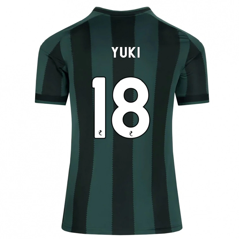 Danxen Mænd Yuki Kobayashi #18 Mørk Skifergrå Sort Udebane Spillertrøjer 2026/27 Trøje T-Shirt