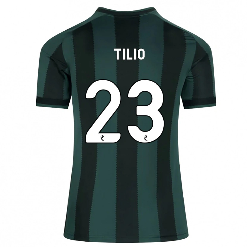 Danxen Mænd Marco Tilio #23 Mørk Skifergrå Sort Udebane Spillertrøjer 2026/27 Trøje T-Shirt