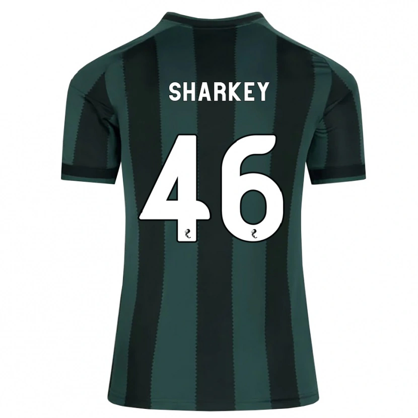 Danxen Mænd Amy Sharkey #46 Mørk Skifergrå Sort Udebane Spillertrøjer 2026/27 Trøje T-Shirt