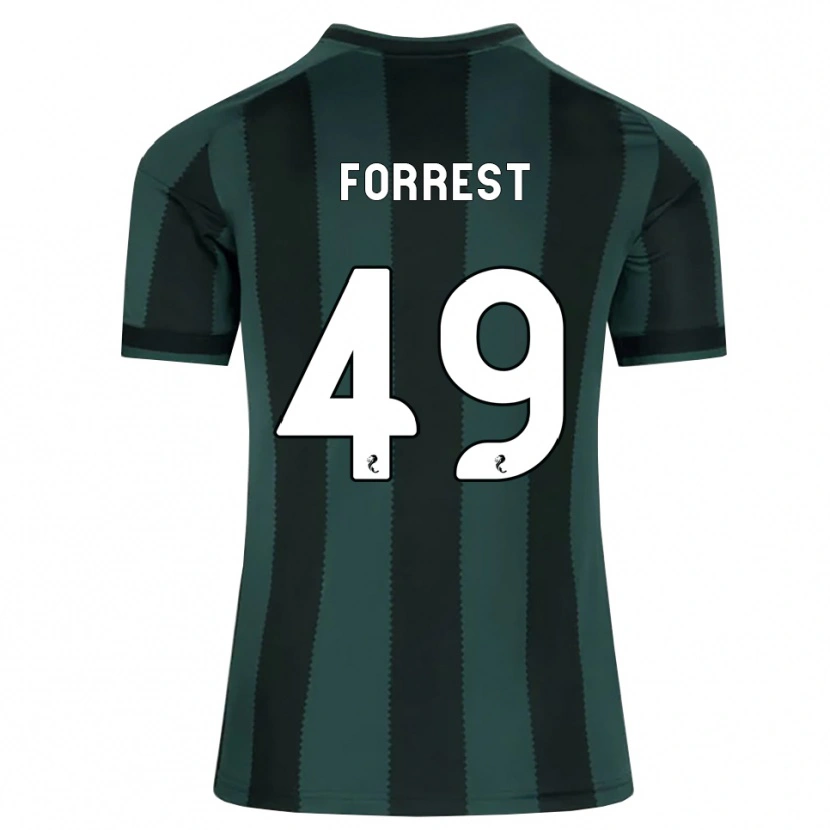 Danxen Mænd James Forrest #49 Mørk Skifergrå Sort Udebane Spillertrøjer 2026/27 Trøje T-Shirt
