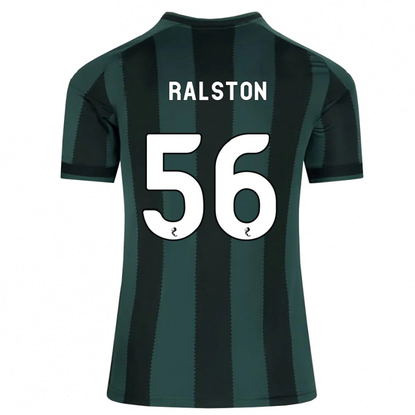 Danxen Mænd Anthony Ralston #56 Mørk Skifergrå Sort Udebane Spillertrøjer 2026/27 Trøje T-Shirt