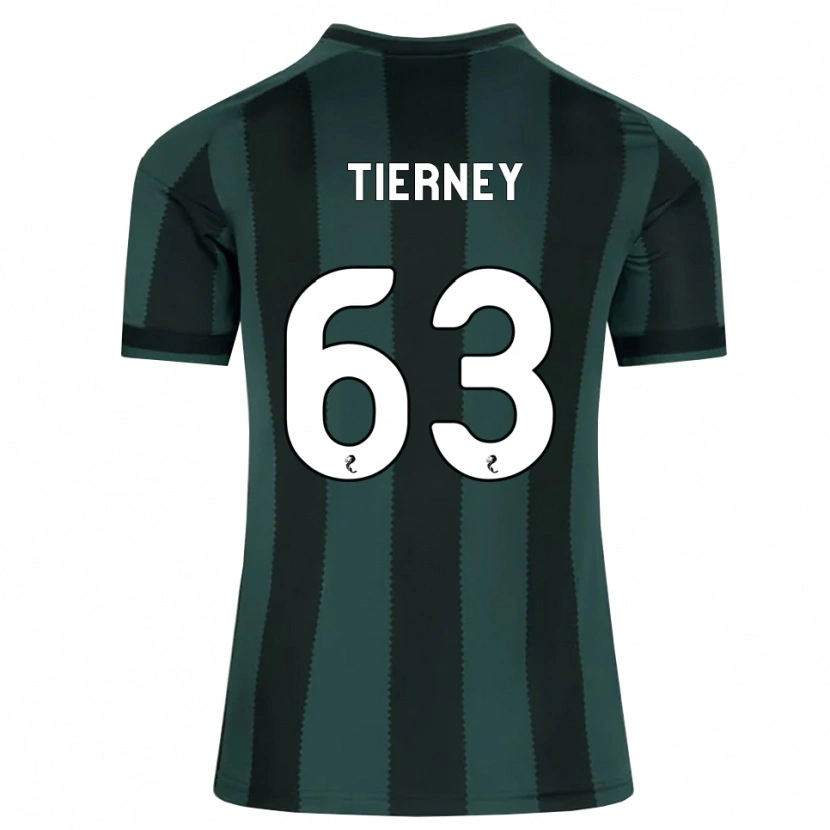 Danxen Mænd Kieran Tierney #63 Mørk Skifergrå Sort Udebane Spillertrøjer 2026/27 Trøje T-Shirt