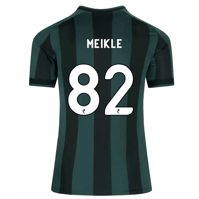Danxen Mænd Jamie Meikle #82 Mørk Skifergrå Sort Udebane Spillertrøjer 2026/27 Trøje T-Shirt