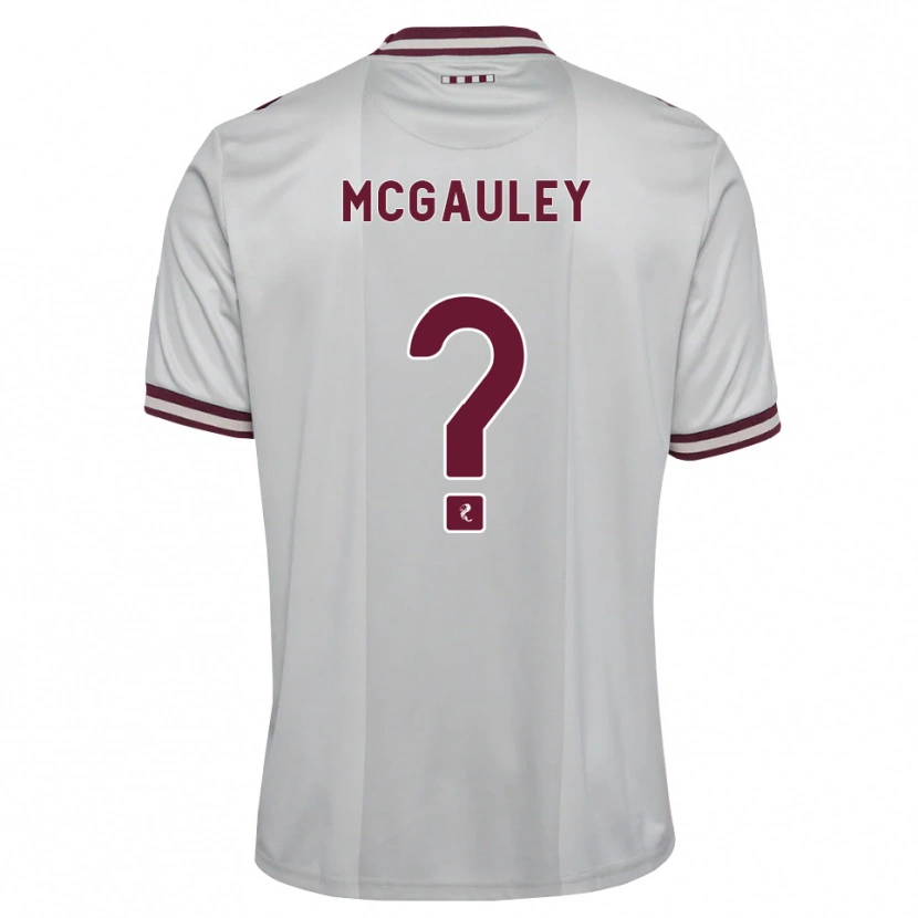 Danxen Mænd Carson Mcgauley #0 Hvid Bordeaux Udebane Spillertrøjer 2026/27 Trøje T-Shirt