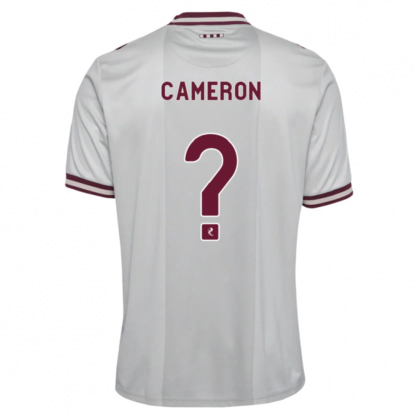 Danxen Mænd Ruaridh Cameron #0 Hvid Bordeaux Udebane Spillertrøjer 2026/27 Trøje T-Shirt