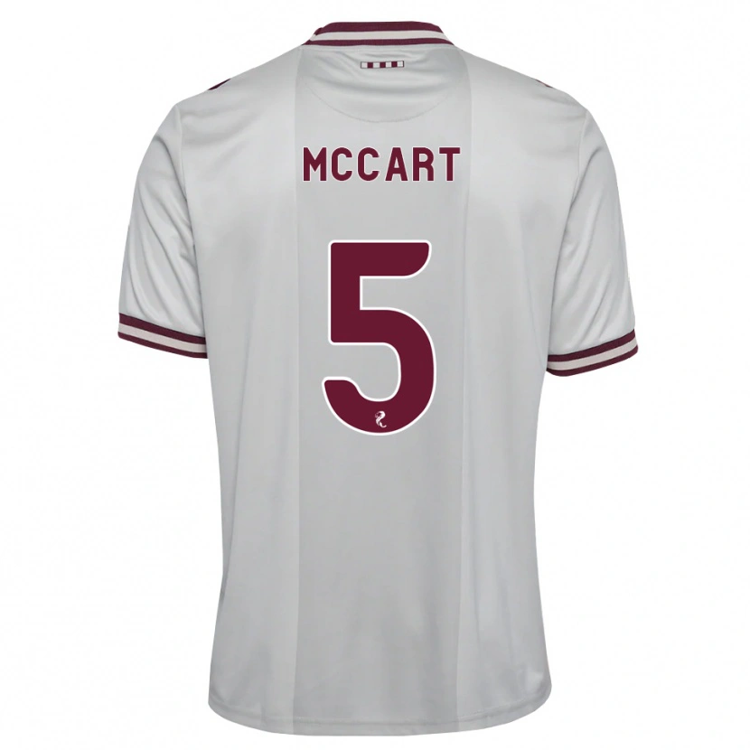 Danxen Mænd Jamie Mccart #5 Hvid Bordeaux Udebane Spillertrøjer 2026/27 Trøje T-Shirt