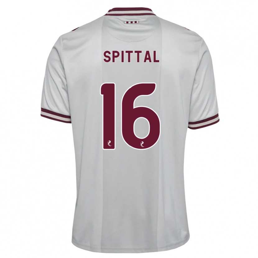 Danxen Mænd Blair Spittal #16 Hvid Bordeaux Udebane Spillertrøjer 2026/27 Trøje T-Shirt