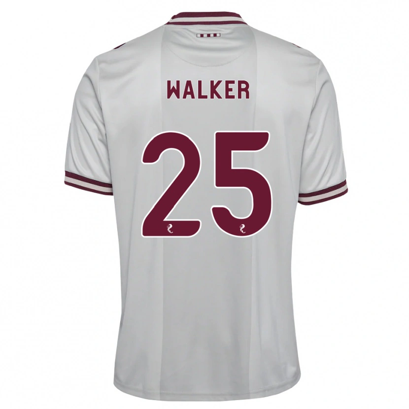 Danxen Mænd Liam Walker #25 Hvid Bordeaux Udebane Spillertrøjer 2026/27 Trøje T-Shirt