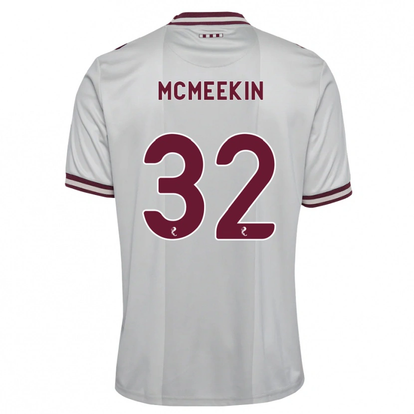 Danxen Mænd Keir Mcmeekin #32 Hvid Bordeaux Udebane Spillertrøjer 2026/27 Trøje T-Shirt