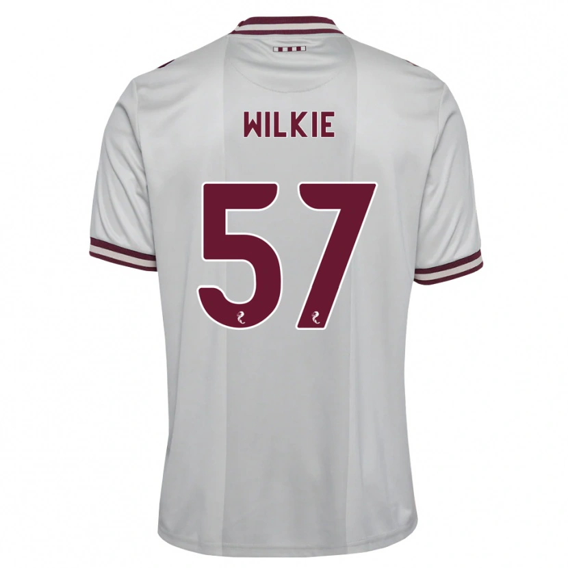 Danxen Mænd Coupar Wilkie #57 Hvid Bordeaux Udebane Spillertrøjer 2026/27 Trøje T-Shirt