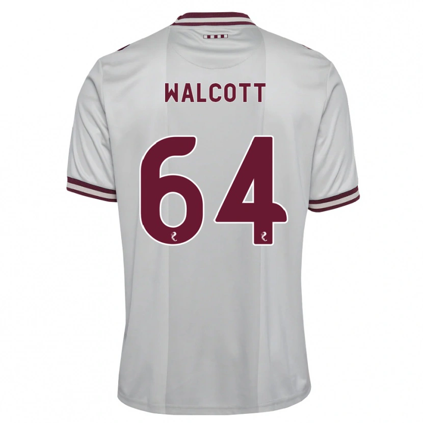 Danxen Mænd Malachi Fagan-Walcott #64 Hvid Bordeaux Udebane Spillertrøjer 2026/27 Trøje T-Shirt