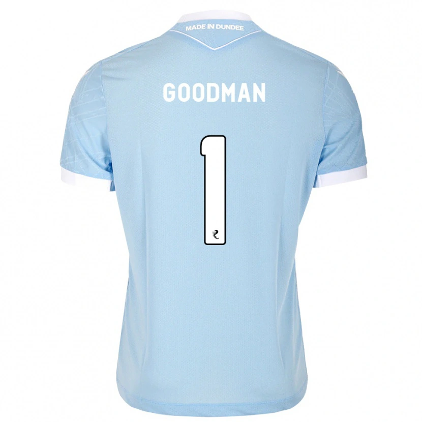 Danxen Mænd Owen Goodman #1 Lys Himmelblå Hvid Udebane Spillertrøjer 2026/27 Trøje T-Shirt
