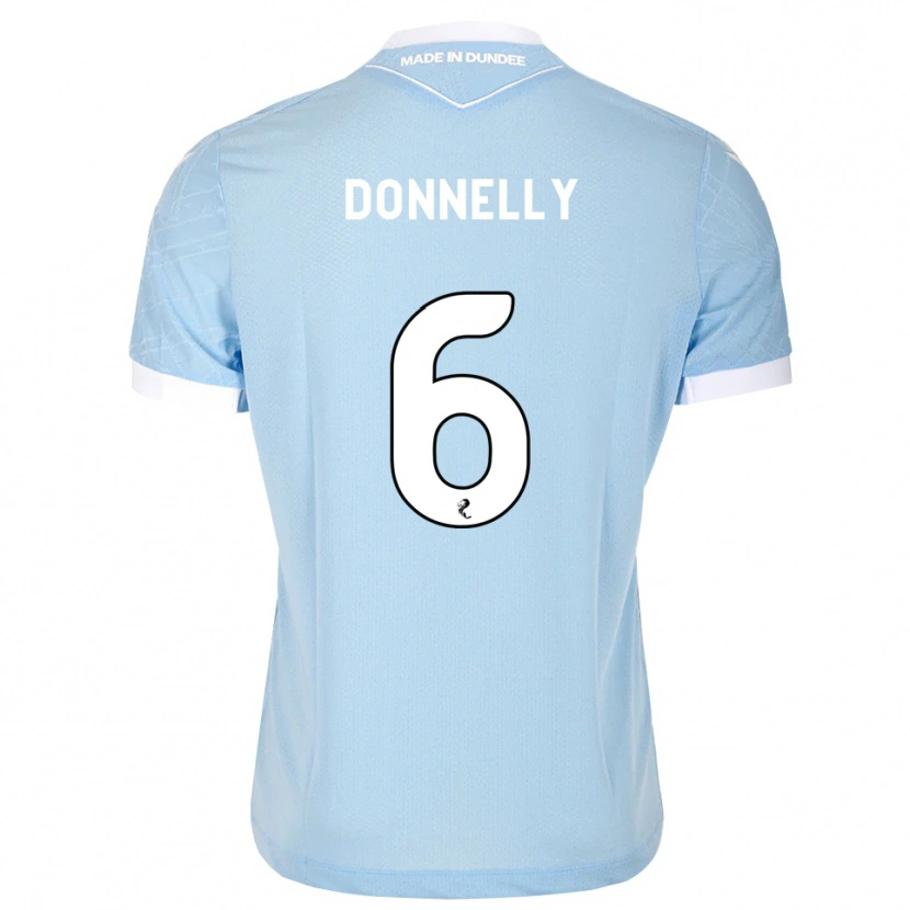Danxen Mænd Aaron Donnelly #6 Lys Himmelblå Hvid Udebane Spillertrøjer 2026/27 Trøje T-Shirt