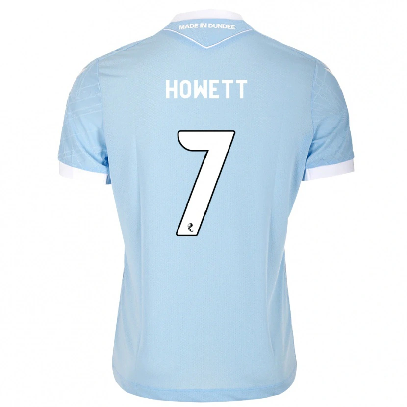 Danxen Mænd Leo Howett #7 Lys Himmelblå Hvid Udebane Spillertrøjer 2026/27 Trøje T-Shirt