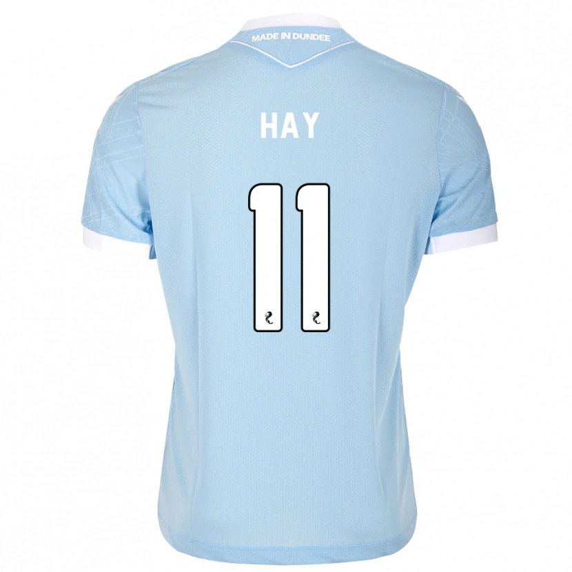Danxen Mænd Ashley Hay #11 Lys Himmelblå Hvid Udebane Spillertrøjer 2026/27 Trøje T-Shirt