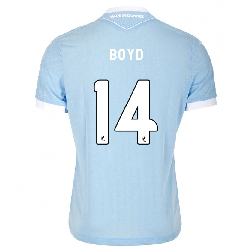 Danxen Mænd Travis Boyd #14 Lys Himmelblå Hvid Udebane Spillertrøjer 2026/27 Trøje T-Shirt