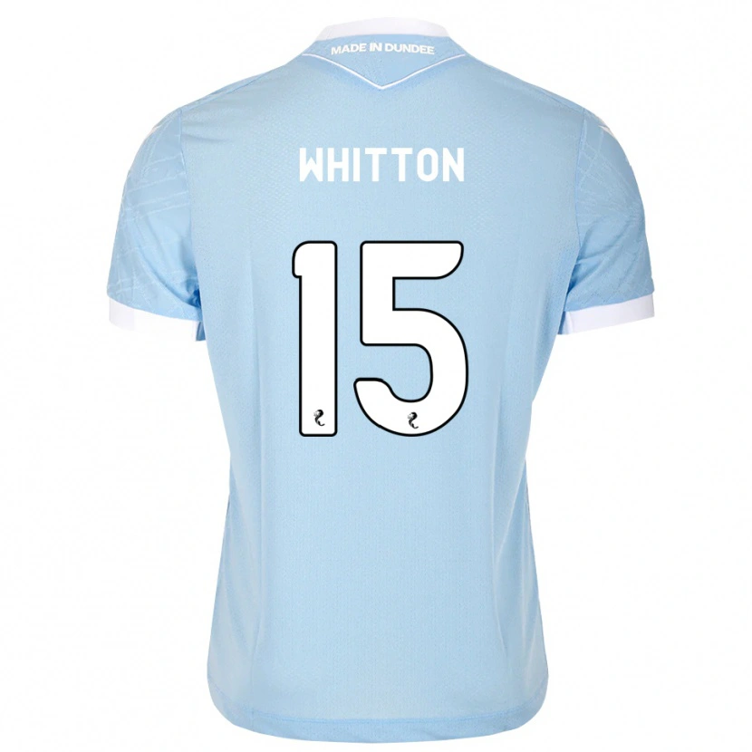 Danxen Mænd Jamie Whitton #15 Lys Himmelblå Hvid Udebane Spillertrøjer 2026/27 Trøje T-Shirt