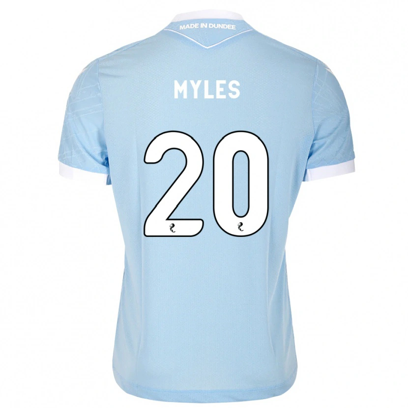 Danxen Mænd Logan Myles #20 Lys Himmelblå Hvid Udebane Spillertrøjer 2026/27 Trøje T-Shirt