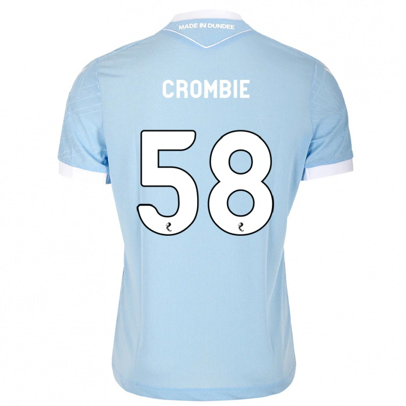 Danxen Mænd Ethan Crombie #58 Lys Himmelblå Hvid Udebane Spillertrøjer 2026/27 Trøje T-Shirt