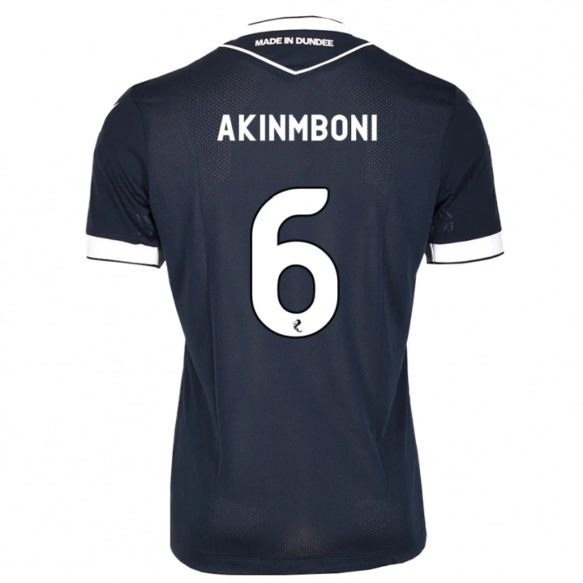 Danxen Mænd Matai Akinmboni #6 Midnatsblå Hvid Hjemmebane Spillertrøjer 2026/27 Trøje T-Shirt
