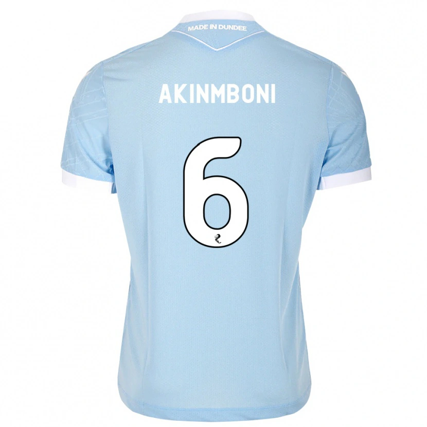 Danxen Mænd Matai Akinmboni #6 Lys Himmelblå Hvid Udebane Spillertrøjer 2026/27 Trøje T-Shirt