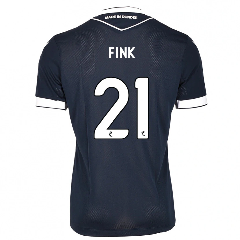 Danxen Mænd Bradley Fink #21 Midnatsblå Hvid Hjemmebane Spillertrøjer 2026/27 Trøje T-Shirt