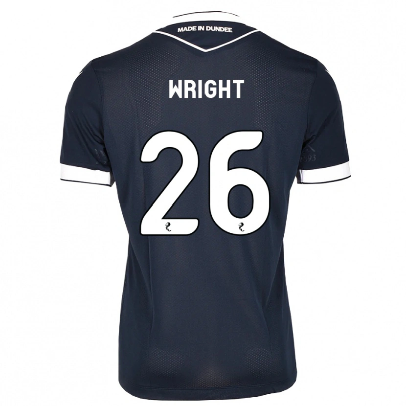 Danxen Mænd Joe Wright #26 Midnatsblå Hvid Hjemmebane Spillertrøjer 2026/27 Trøje T-Shirt