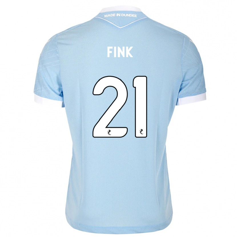 Danxen Mænd Bradley Fink #21 Lys Himmelblå Hvid Udebane Spillertrøjer 2026/27 Trøje T-Shirt