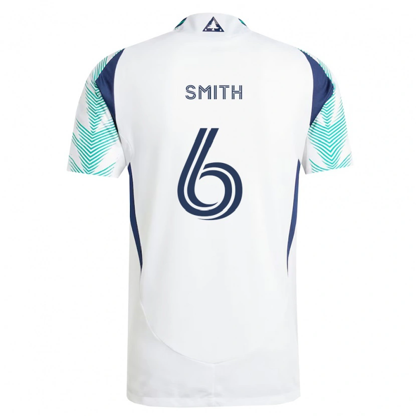 Danxen Mænd Tylon Smith #6 Hvid Marineblå Lysegrøn Udebane Spillertrøjer 2026/27 Trøje T-Shirt