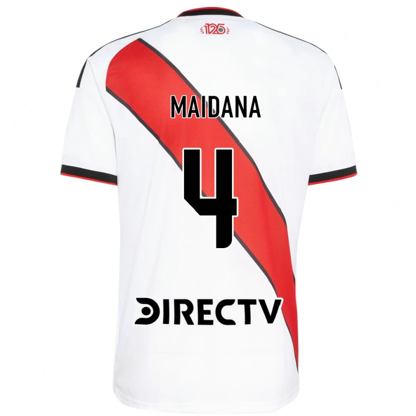 Danxen Kvinder Jonatan Maidana #4 Rød Hvid Sort Hjemmebane Spillertrøjer 2026/27 Trøje T-Shirt