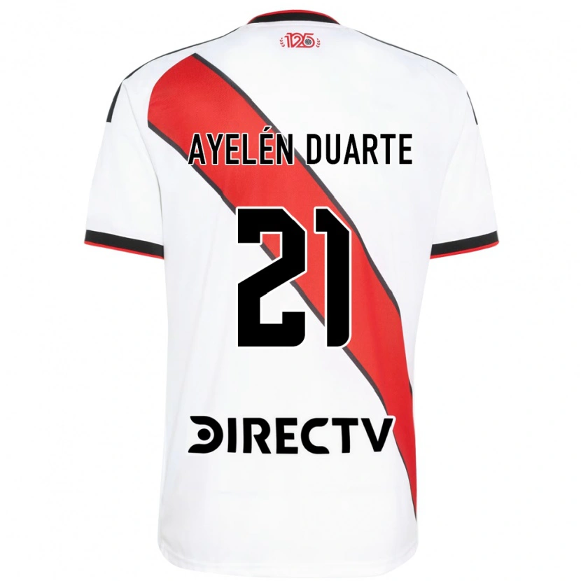 Danxen Kvinder Camila Ayelén Duarte #21 Rød Hvid Sort Hjemmebane Spillertrøjer 2026/27 Trøje T-Shirt
