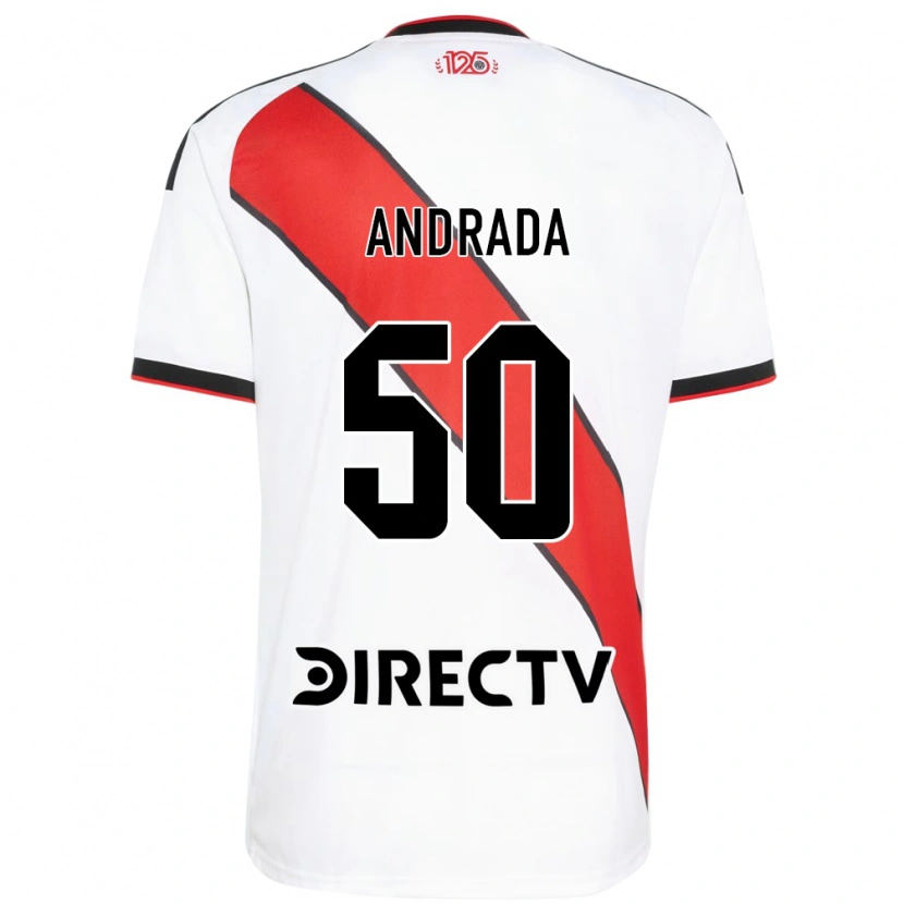 Danxen Kvinder Tobías Andrada #50 Rød Hvid Sort Hjemmebane Spillertrøjer 2026/27 Trøje T-Shirt