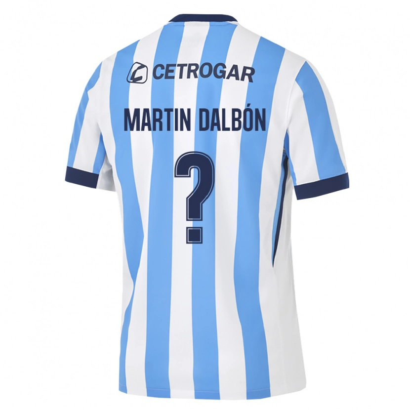 Danxen Kvinder Juan Martin Dalbón #0 Lyseblå Hvid Sort Hjemmebane Spillertrøjer 2026/27 Trøje T-Shirt