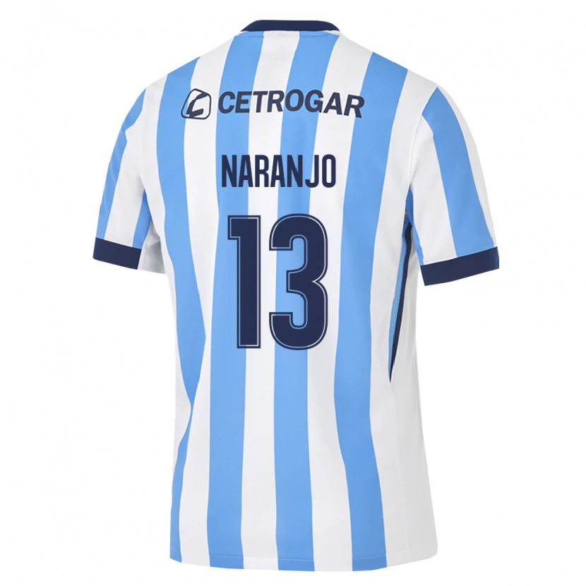 Danxen Kvinder Luciano Naranjo #13 Lyseblå Hvid Sort Hjemmebane Spillertrøjer 2026/27 Trøje T-Shirt