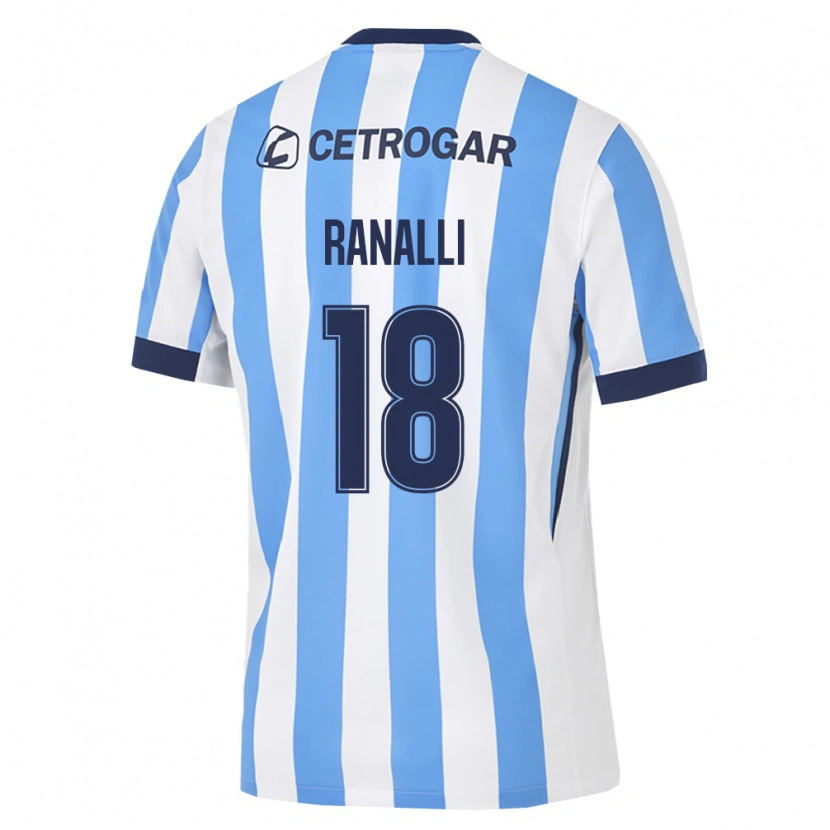 Danxen Kvinder Santiago Ranalli #18 Lyseblå Hvid Sort Hjemmebane Spillertrøjer 2026/27 Trøje T-Shirt