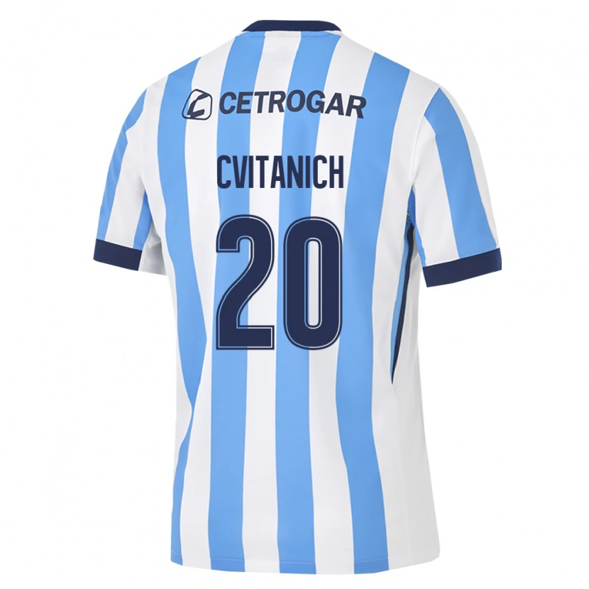 Danxen Kvinder Dario Cvitanich #20 Lyseblå Hvid Sort Hjemmebane Spillertrøjer 2026/27 Trøje T-Shirt