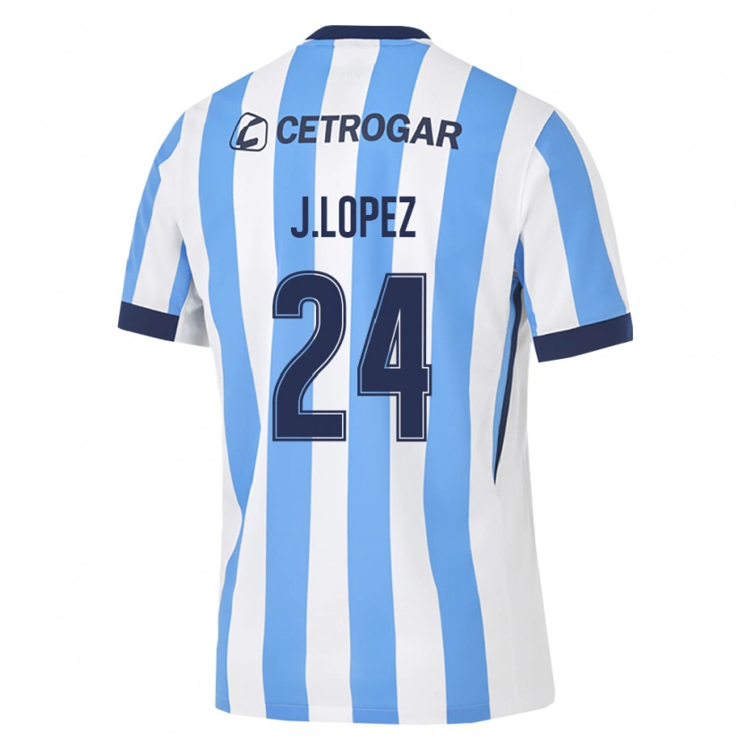 Danxen Kvinder Julian Lopez #24 Lyseblå Hvid Sort Hjemmebane Spillertrøjer 2026/27 Trøje T-Shirt
