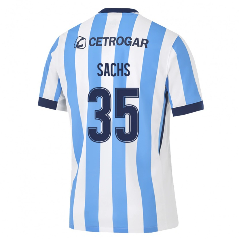 Danxen Kvinder Adriana Sachs #35 Lyseblå Hvid Sort Hjemmebane Spillertrøjer 2026/27 Trøje T-Shirt