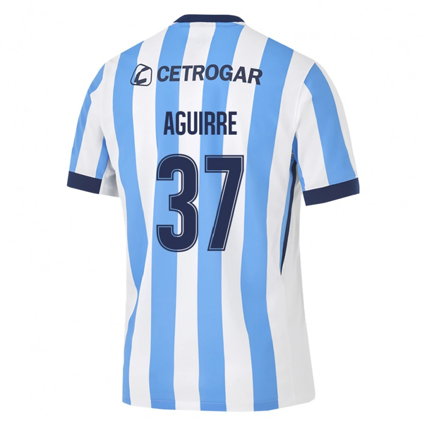 Danxen Kvinder Santino Aguirre #37 Lyseblå Hvid Sort Hjemmebane Spillertrøjer 2026/27 Trøje T-Shirt