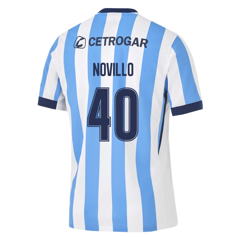 Danxen Kvinder Joaquin Novillo #40 Lyseblå Hvid Sort Hjemmebane Spillertrøjer 2026/27 Trøje T-Shirt