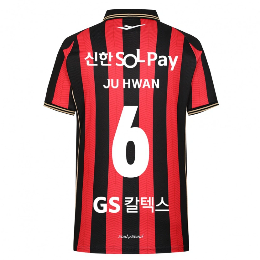 Danxen Kvinder Ju-Hwan Lee #6 Rød Hvid Sort Hjemmebane Spillertrøjer 2026/27 Trøje T-Shirt