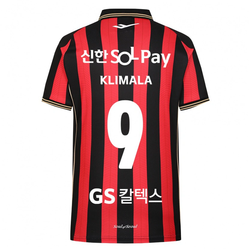 Danxen Kvinder Patryk Klimala #9 Rød Hvid Sort Hjemmebane Spillertrøjer 2026/27 Trøje T-Shirt